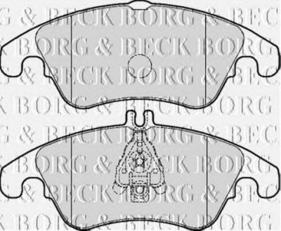 BORG & BECK bbp2061 -  Комплект тормозных колодок, дисковый тормоз
